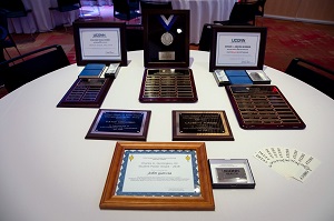 plaques for awards at graduation dinner